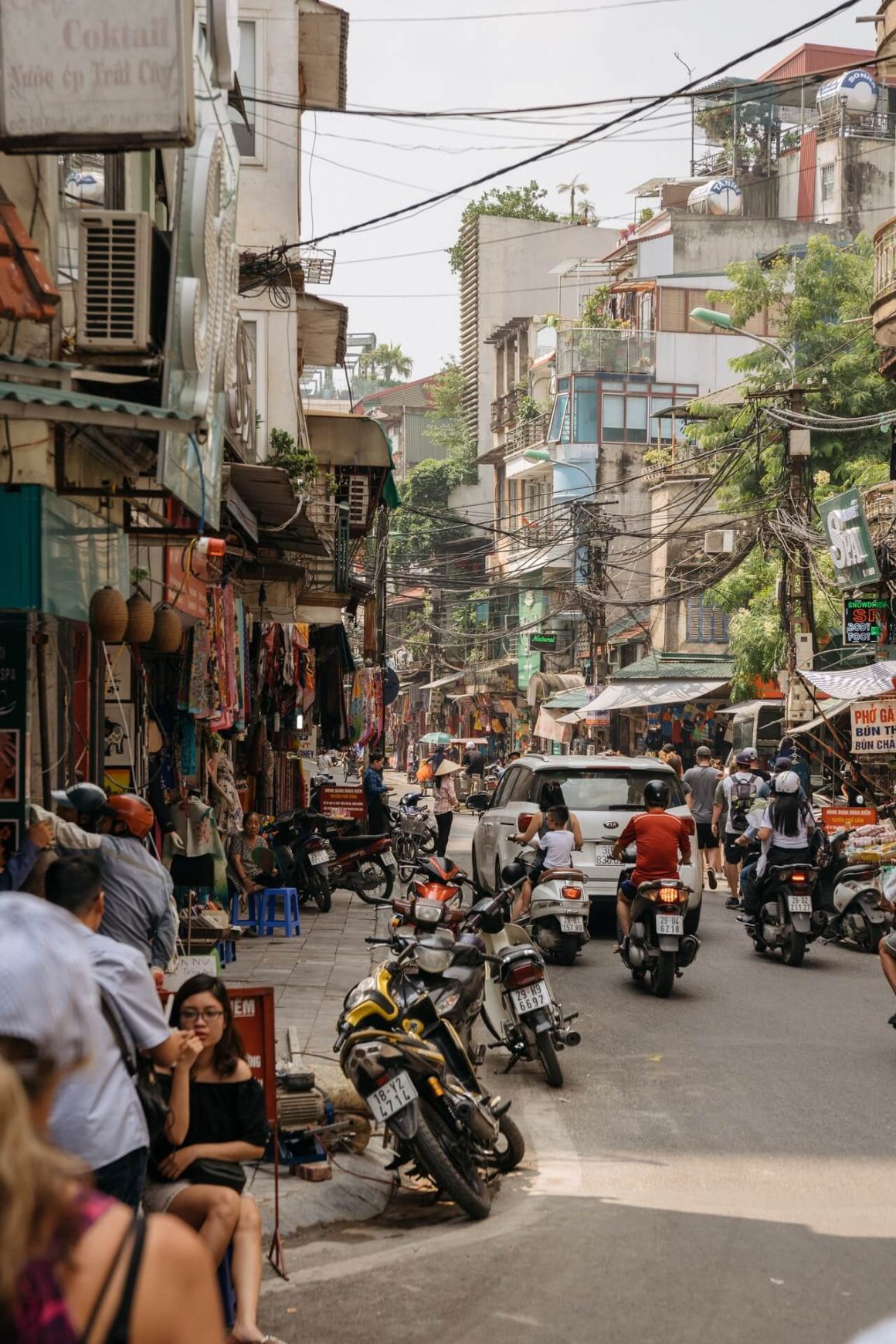 Verkeer in Vietnam Hanoi