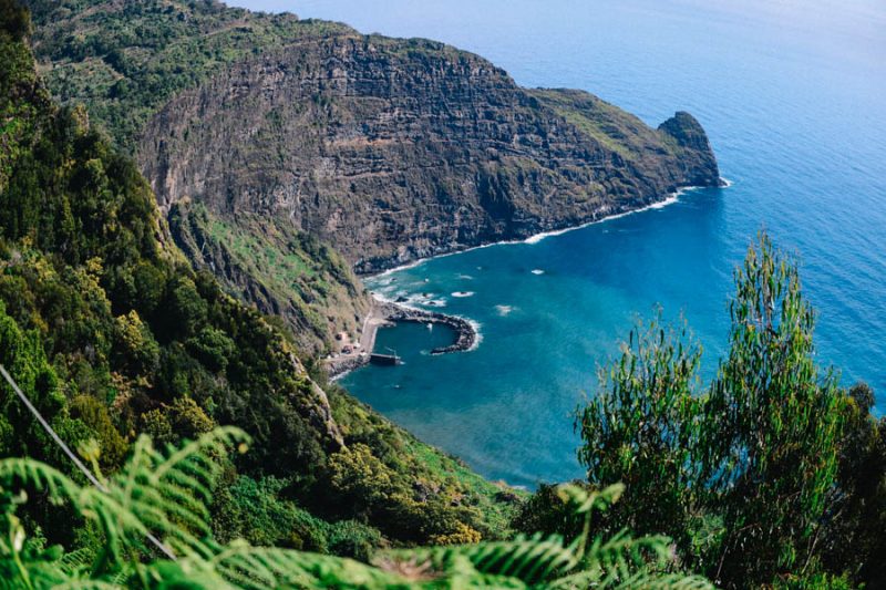 uitzicht op de zee van Madeira