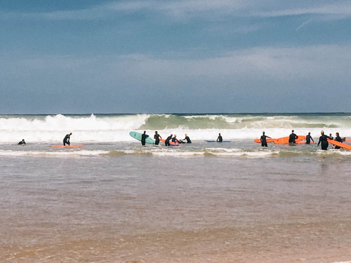 Surfers in Ericeira