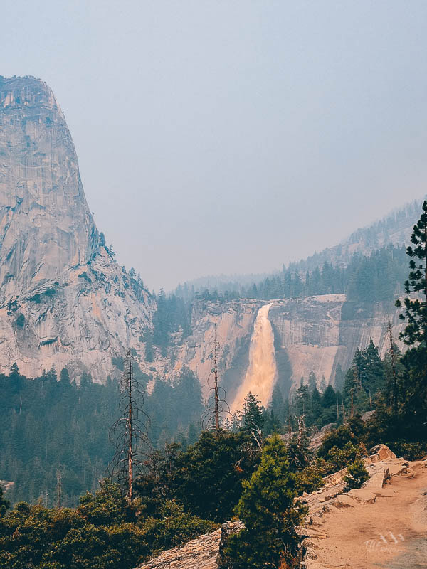Uitzicht Mist Trail Yosemite Valley