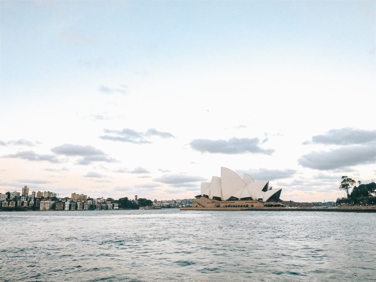 Sydney uitzicht op Opera House