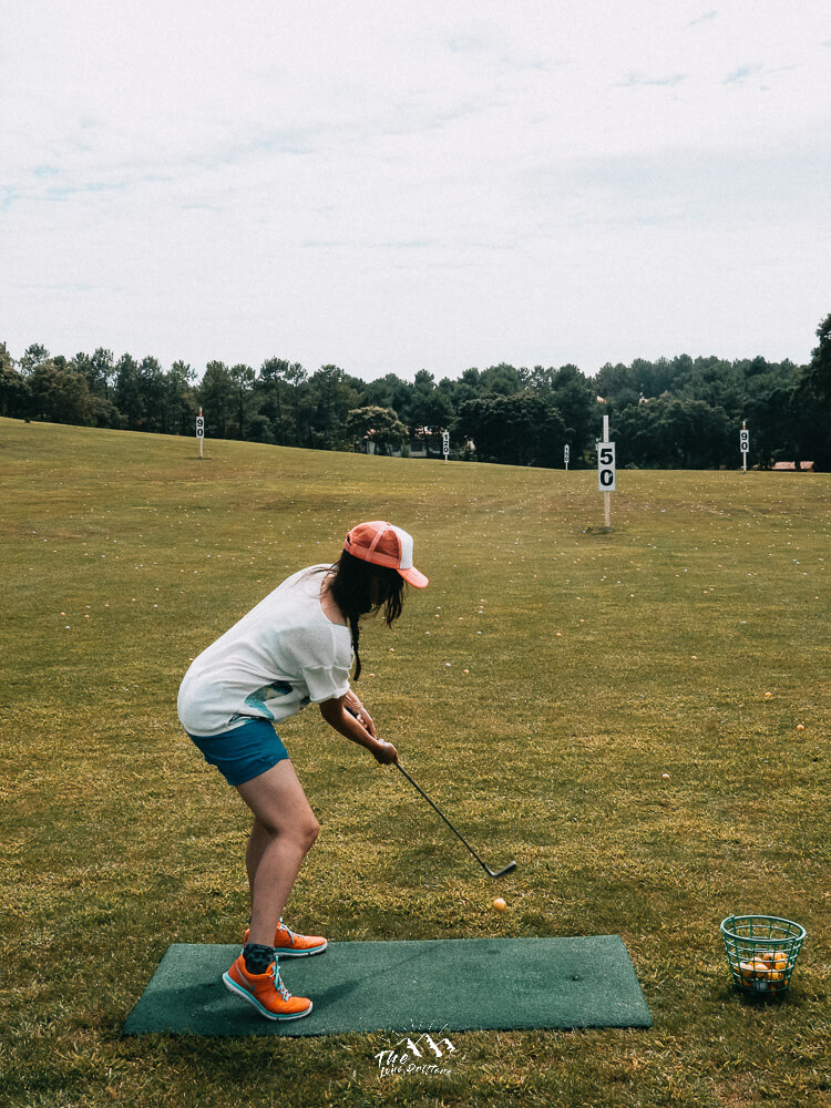Golfer op golfterrein