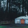Winterwoods yurt in het bos