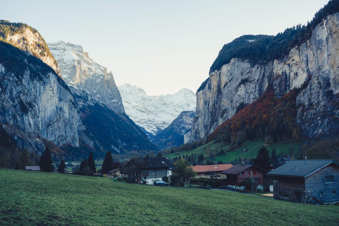 Herfst Zwitserland in Lauterbrunnen