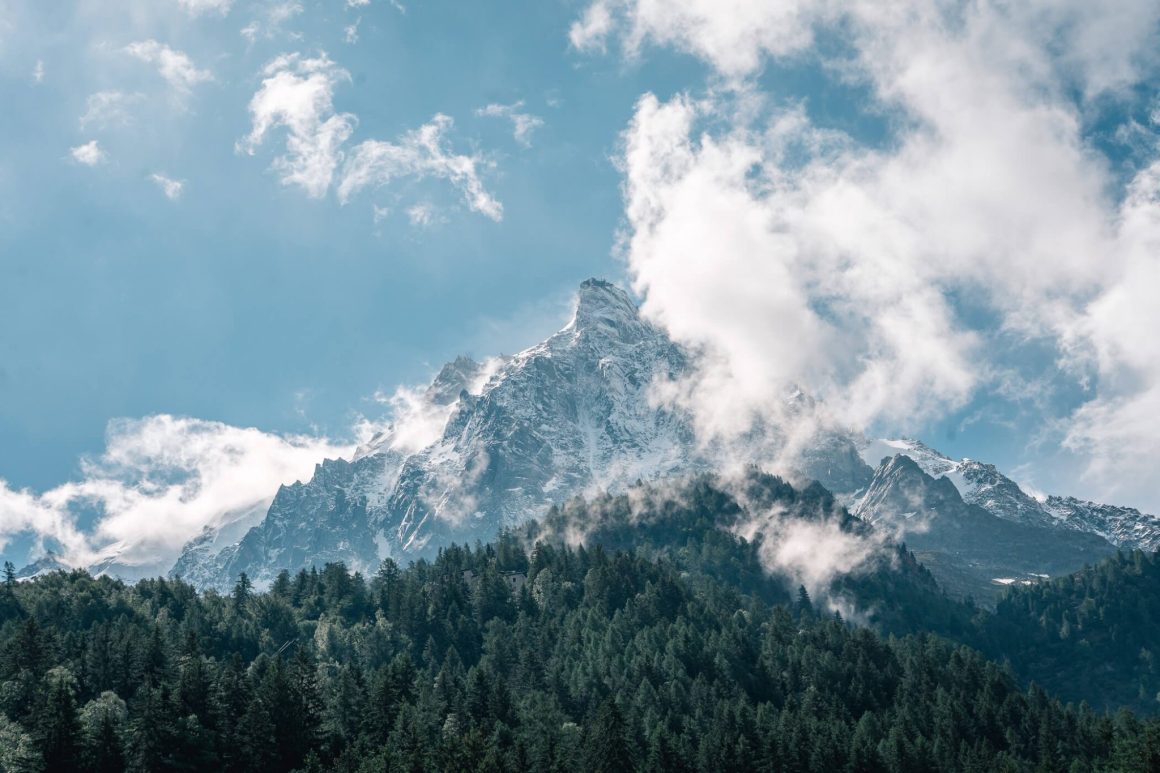 Berg vanuit Chamonix