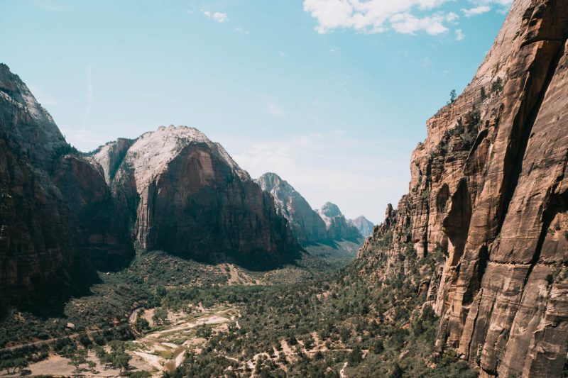 Rotsen Zion vanaf Angels Landing hike